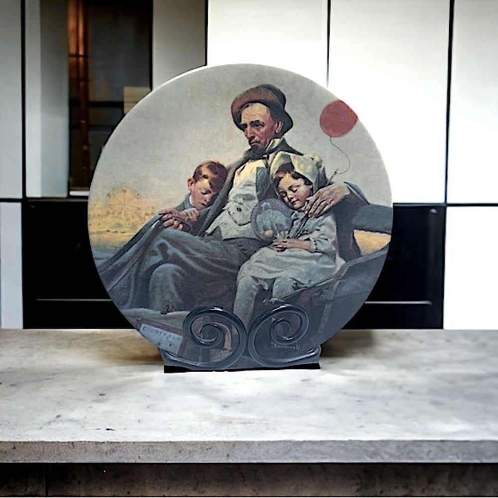 Norman Rockwell l Collector’s Plate l #1538 A l “Home From the County Fair” l 8”